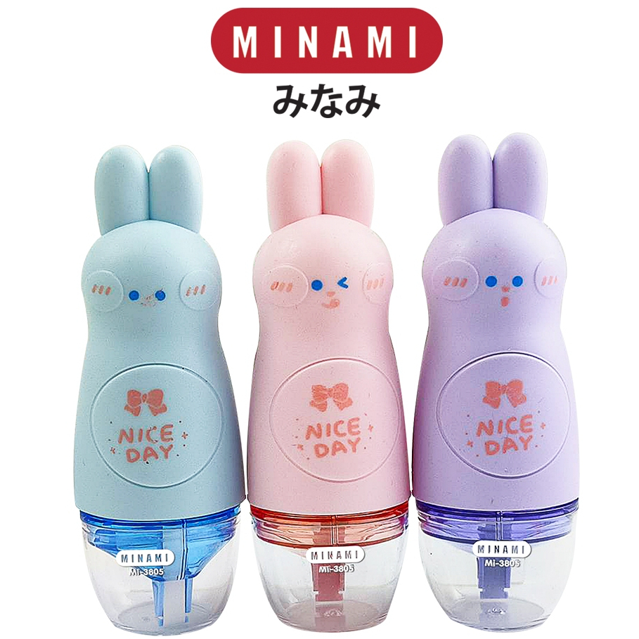 MINAMI (มินามิ) เทปลบคำผิด CORRECTION TAPE  รูปกระต่าย ตรามินามิ MI-3805 5mm.x6 m. จำนวน 1 อัน