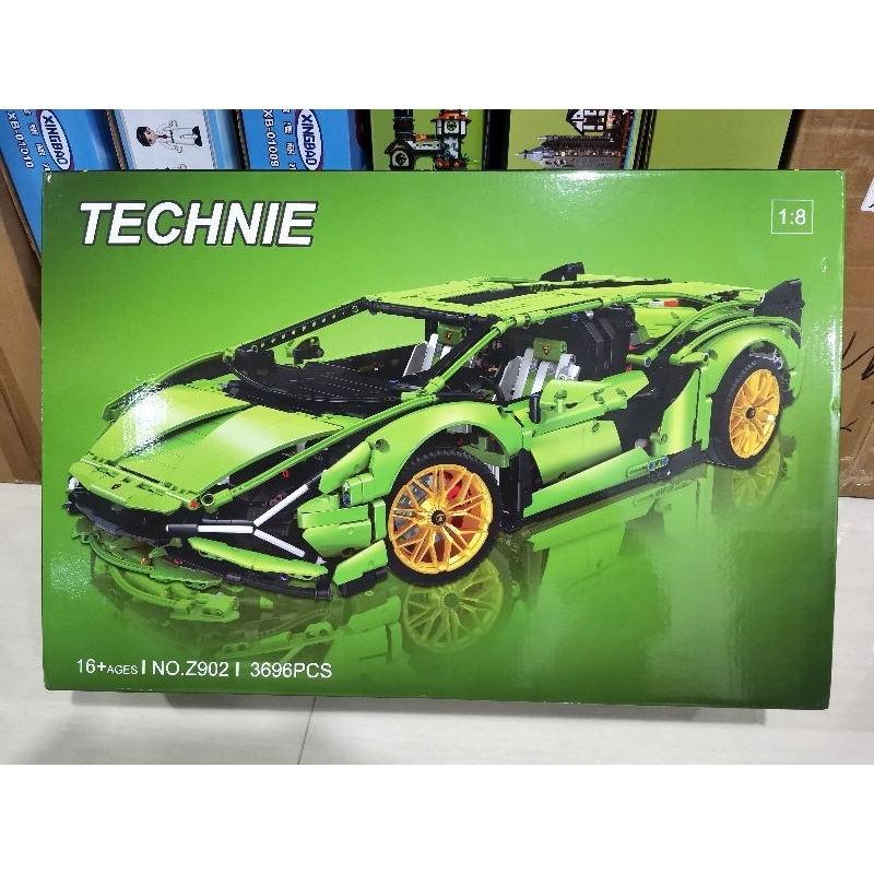 เลโก้จีน เทคนิค Z902 รถลัมโบฯSian จำนวน3,696ชิ้น สเกล 1:8 พร้อมส่งจากไทย(กทม)