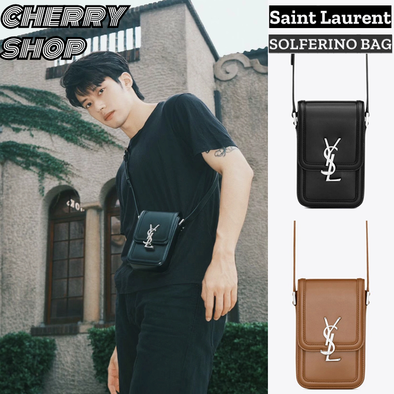 🍒แซงต์โลรองต์ Yves Saint Laurent YSL SOLFERINO MINI BAG 💯กระเป๋าสะพาย/กระเป๋าใส่มือถือ