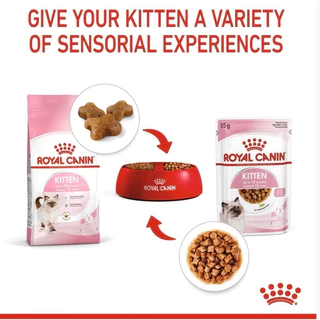[ 1โหล ] Royal Canin อาหารแมวชนิด เปียก KITTEN จำนวน 1 โหล [เลือกชนิดเนื้อสัมผัสได้]