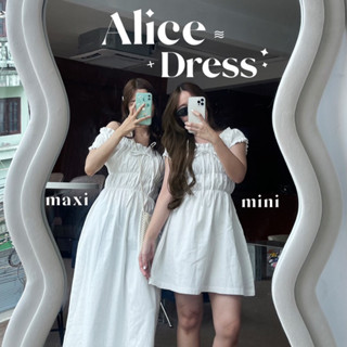 Alice dress เดรสผ้าฝ้ายน่ารักมินิมอล ชุดออกงาน ชุดไปคาเฟ่ เด…