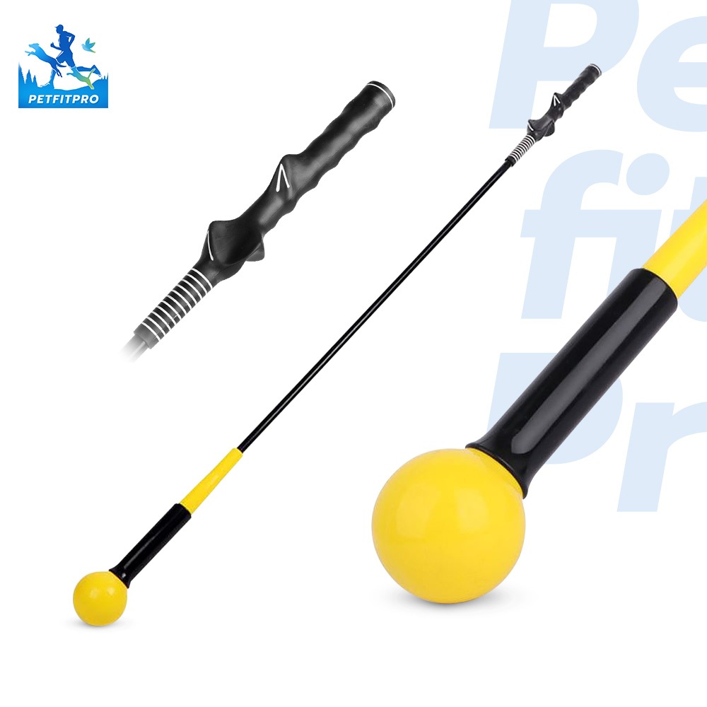 ไม้ซ้อมวงสวิง Strength and Tempo Trainer (YELLOW-Black) มีแบบด้ามเรียบและด้ามหยัก