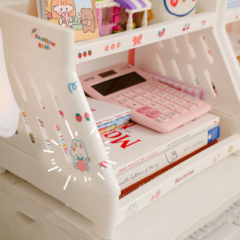 ฟรีสติ๊กเกอร์ ชั้นนวางของพลาสติก สำหรับ วางบนโต๊ะ ชั้นอเนกประสงค์ ราคา ถูกที่สุด ดีลบีเคเค แกลเลอรีภาพที่ 7