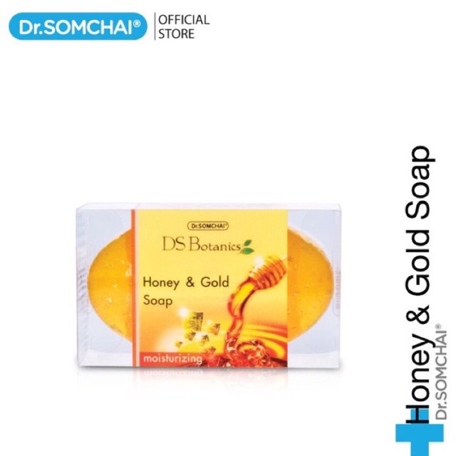 Dr.Somchai Honey&Gold Soap 80 g. ดร.สมชาย สบู่น้ำผึ้งและทองคำบริสุทธิ์ 80 g.