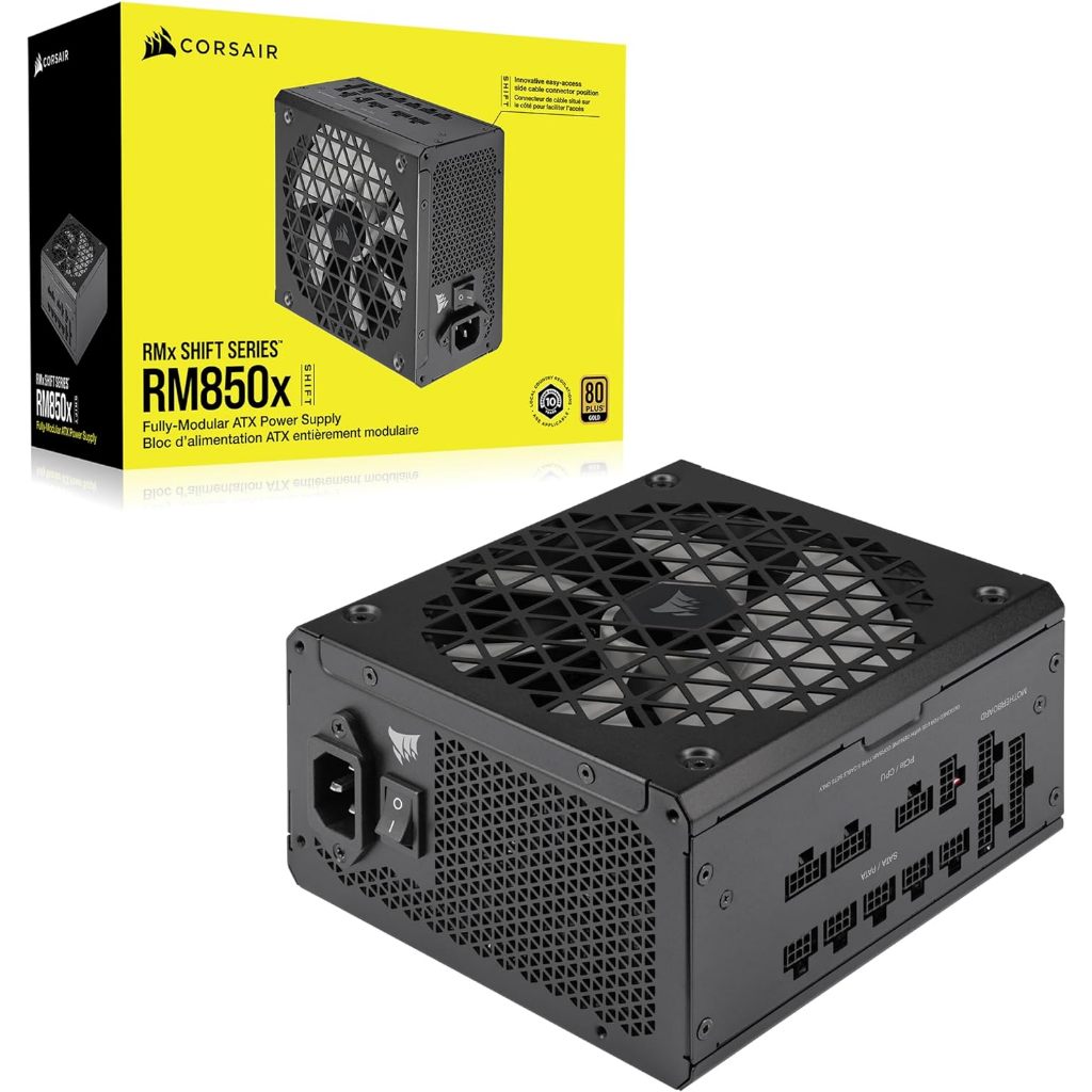 POWER SUPPLY (อุปกรณ์จ่ายไฟ) CORSAIR RM850X SHIFT - 850W 80 PLUS GOLD (CP-9020252-NA)