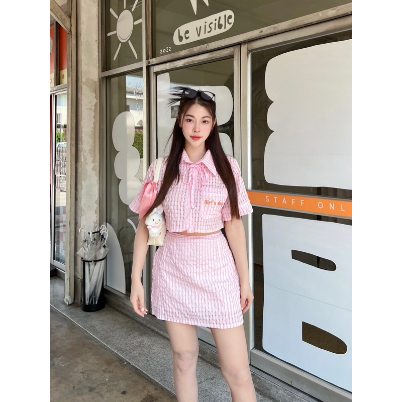 yejin set ชุดเซ็ทเสื้อกระโปรง