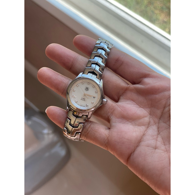 Tag Heuer Link White Mother of Pearl Dial Lady size 27 mm