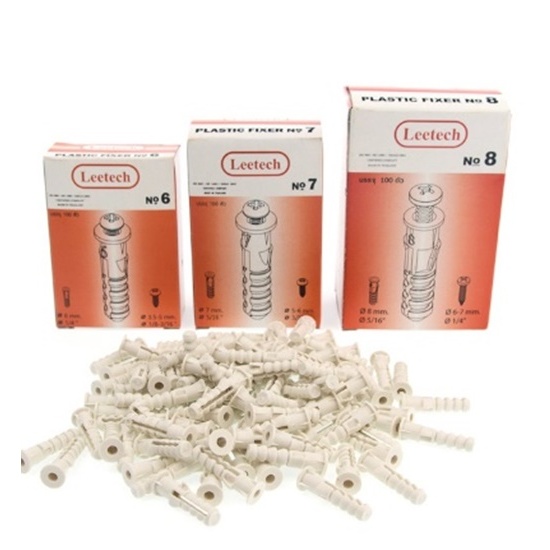 ด่วนลดล้างสต็อก(ใหม่เก่าเก็บ)พุกพลาสติก เบอร์8 Leetech