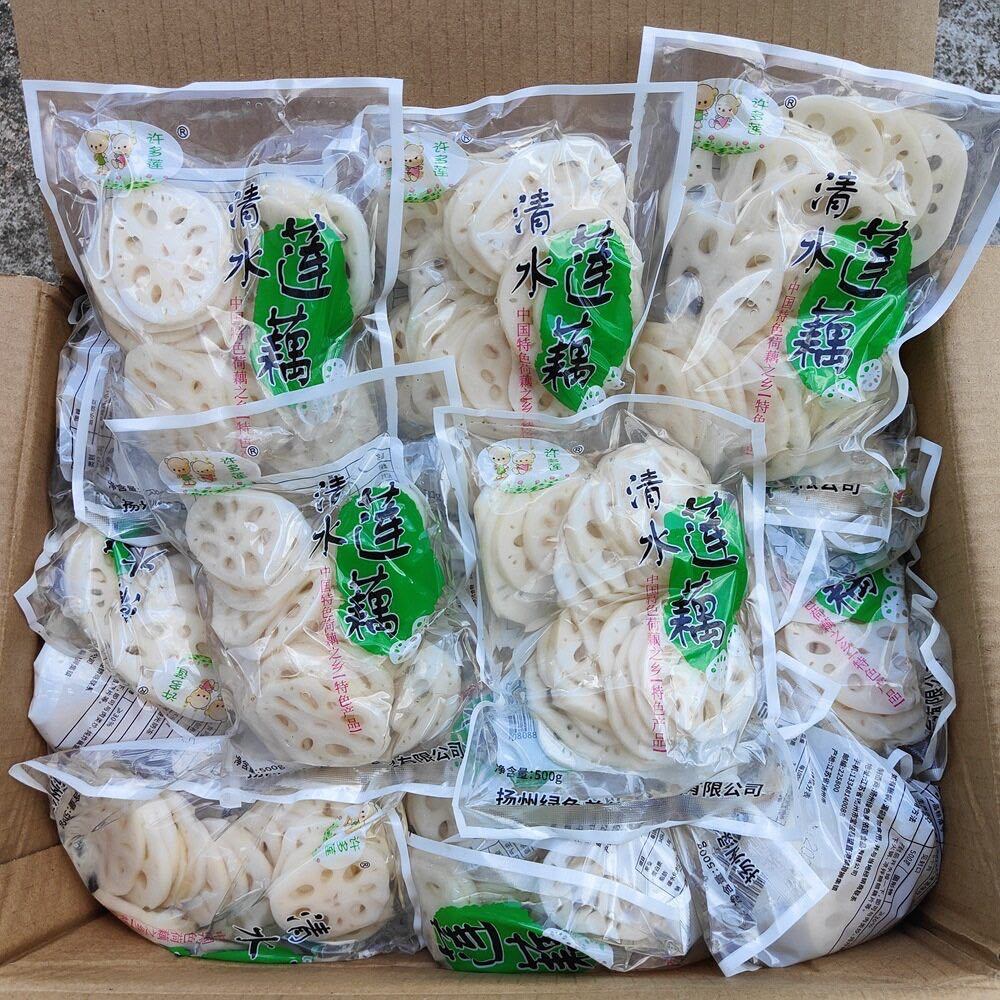 รากบัวฝาน รากบัวสด กรอบอร่อย