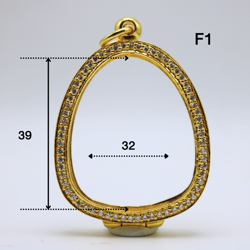 กรอบพระปิดตาจัมโบ้ ตลับสำหรับเลี่ยมกันน้ำ (F1)