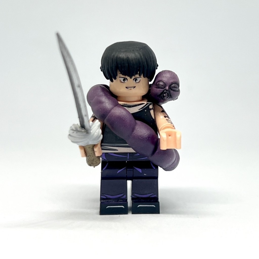 Toji โทจิ วิญญาณคำสาป ทรงผม ดาบ Jujutsu Kaisen Lego ฐาน เลโก้ part ฐานเสริม พาร์ทเสริม ตัวต่อ ของเล่