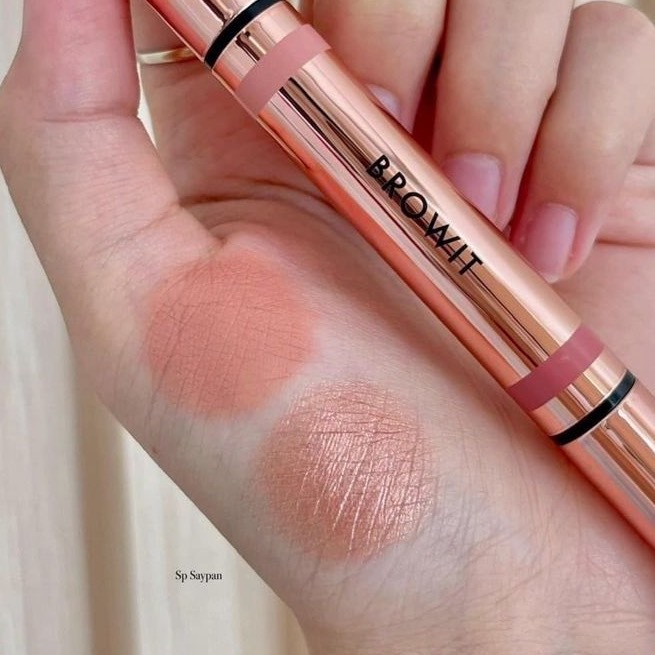 Browit Eyedol Matte & Glow Shadow Stick บราวอิท น้องฉัตร อายแชโดว์ อายดอลแมทท์แอนด์โกลว์แชโดว์สติ๊ก - รูปที่ 2