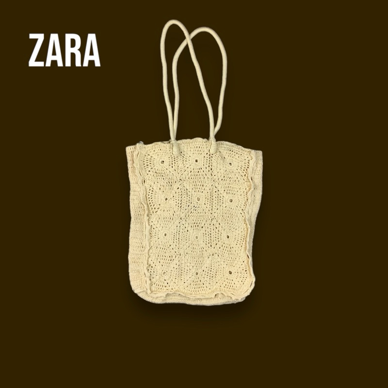 กระเป๋าผ้า แบบผ้าถัก Zara