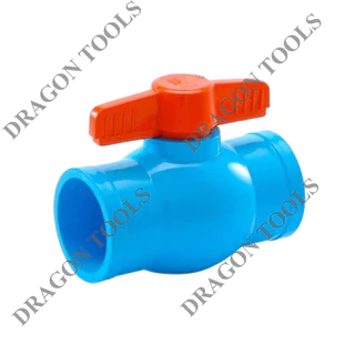 บอลวาล์ว PVC แข็งแรง ทนทาน ขนาด 1/2", 3/4", 1", 1.5", 2" บอลวาล์ว ก๊อก วาล์ว บอลวาล์ว PVC