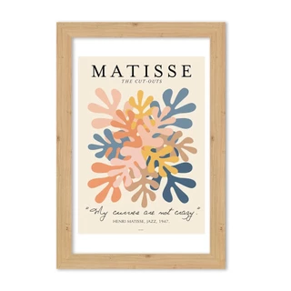 [รหัสMA] กรอบรูปแต่งห้อง (ลายMatisse) ขนาด4x6นิ้ว กรอบรูปมินิมอล แขวนและตั้งโต๊ะได้ หรือสำหรับใช้เป็นพร็อพถ่ายรูป
