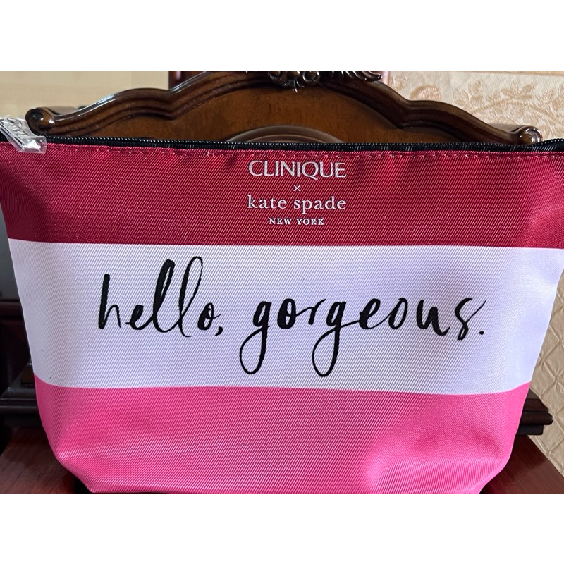 Clinique( CLINIQUE kate spade )กระเป๋าเครื่องสำอางค์