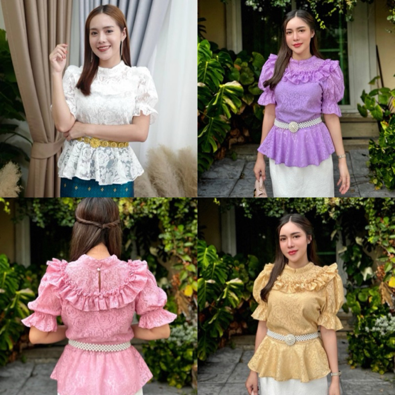 เสื้อลูกไม้แขนตุ๊กตา