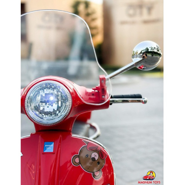 🛵Vespa LX All New (✨New Windshield & Toolbox | 2 Motors l 2 Battery | Bluetooth✨) รถแบตเตอรี่เด็กขาย