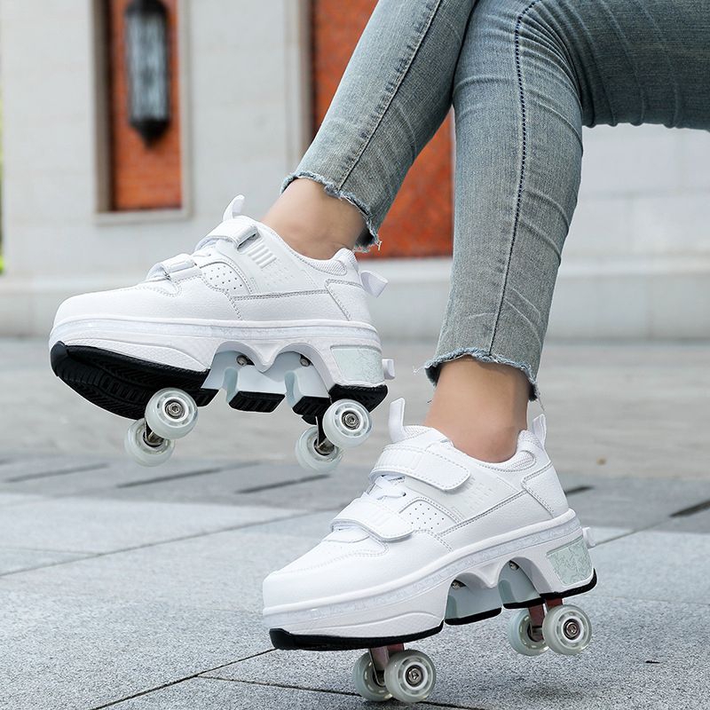 ใหม่ล่าสุด Heelys 34-43 รองเท้าสเก็ต 4 ล้อ Roller shoe 4 ล้อมีของ