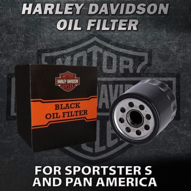 กรองน้ำมันเครื่อง ฮาเลย์ เดวิดสัน Harley Davidson สีดำ สำหรับ Sportster S, Pan America – โปรปัง