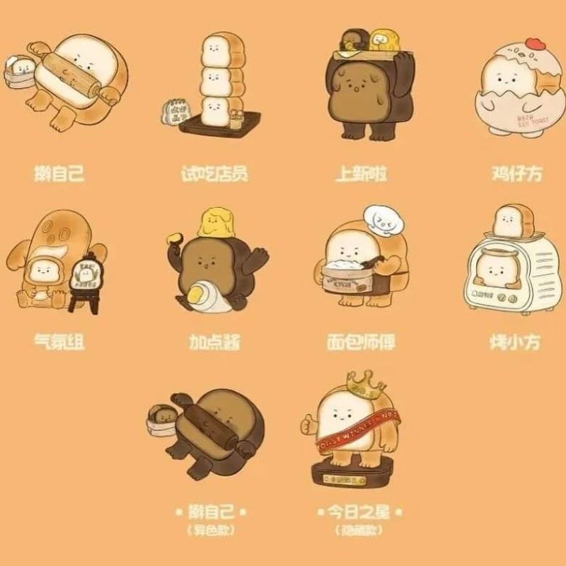 กล่องจุ่ม TOPTOY KY928 The Baking Life Of Xiaofang Bakery Series (TOPTOY)