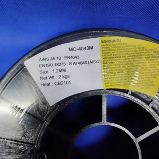 ลวดเชื่อมMIG อลูมิเนียม 4043 5356 #1.0 #1.2 ขนาด 2KG. ม้วนใหญ่ POWER WELD ANDELI
