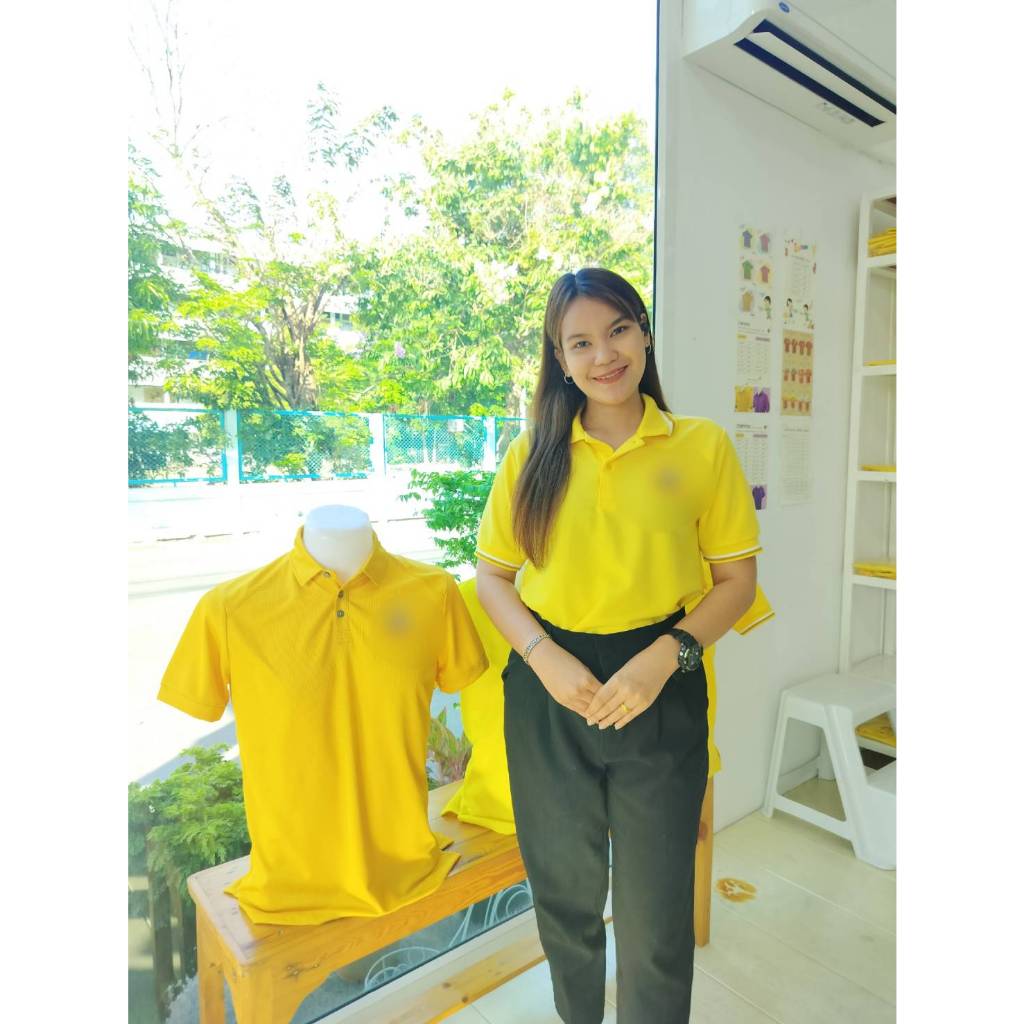 เสื้อโปโลขลิปน้ำตาล TK LINK  ผ้าเด้ง นิ่ม ใส่ได้นาน ระบายเหงื่อได้ดี Polo คอปก