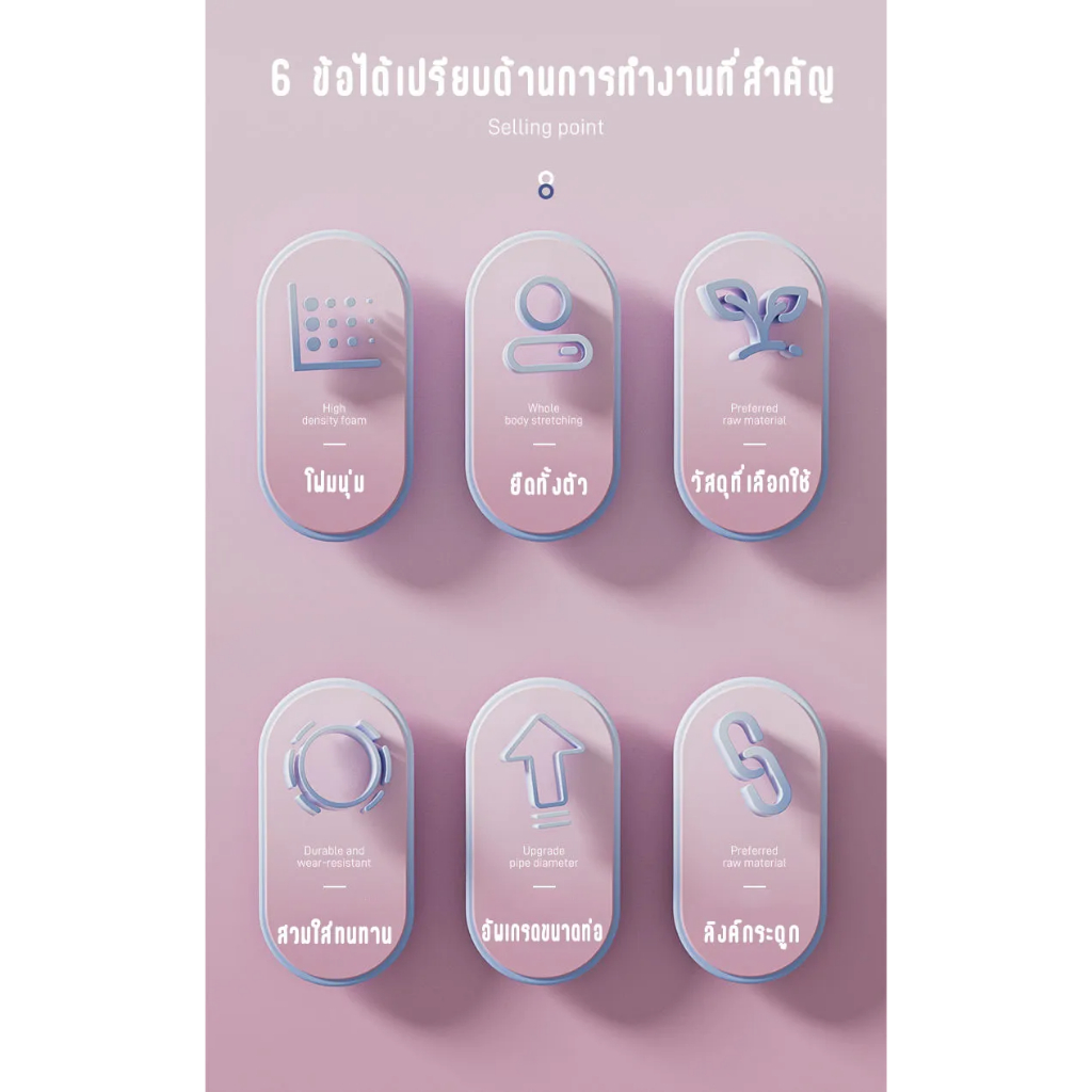 ยางยืดออกกำกาย 8 Word Fitness Rope exercise band ยางยืดโยคะ exercise band บริหารกล้ามเนื้อ อุปกรณ์โยค - รูปที่ 4