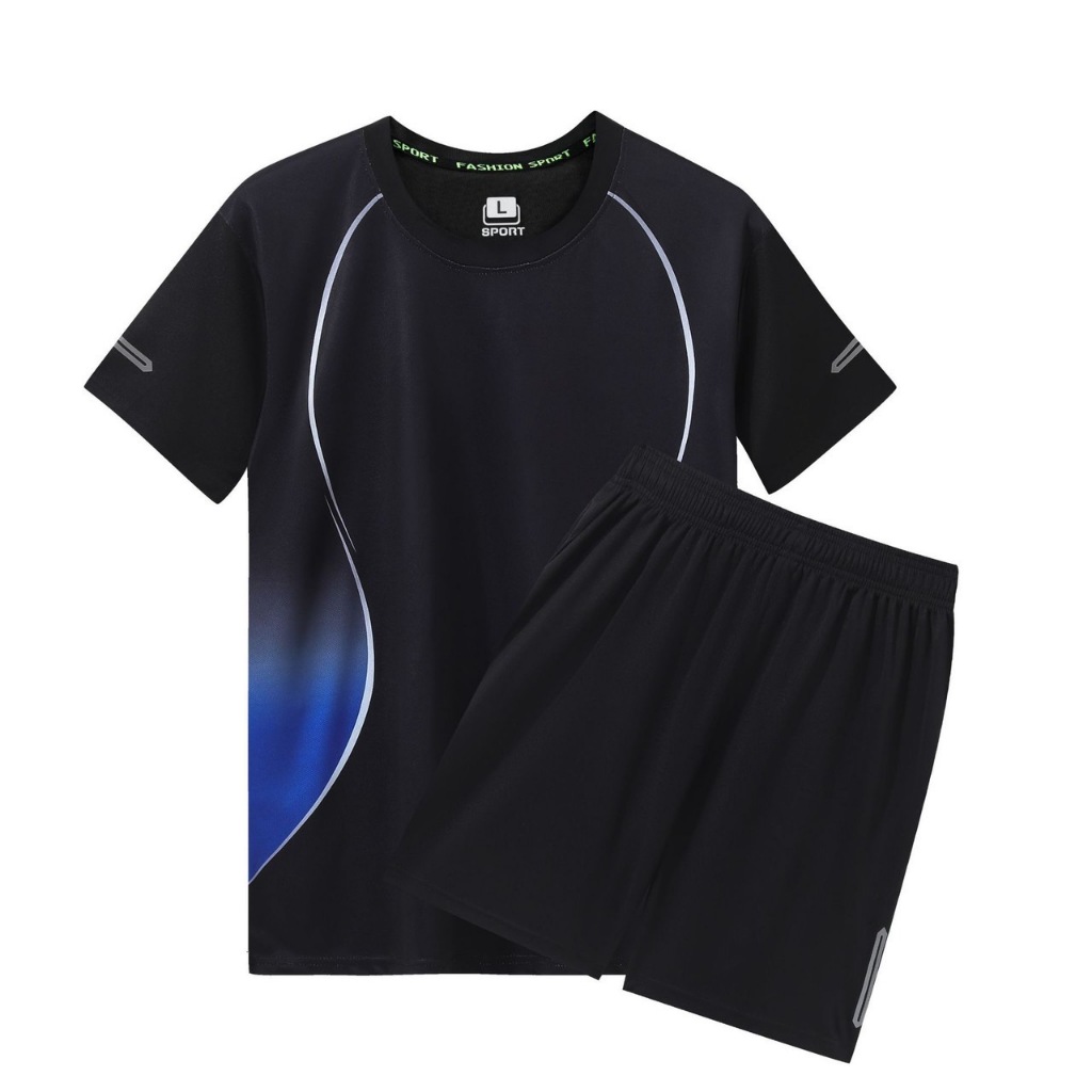 PS-รุ่น10-2401มาใหม่ชุดกีฬาผู้ชาย ชุดแตะบอล ชุดออกกำลังกาย ชุดเสื้อ+กางเกง เซต2ชิ้น ระบายอากาศดีมาก กิจกรรมกลางแจ้ง กางเ