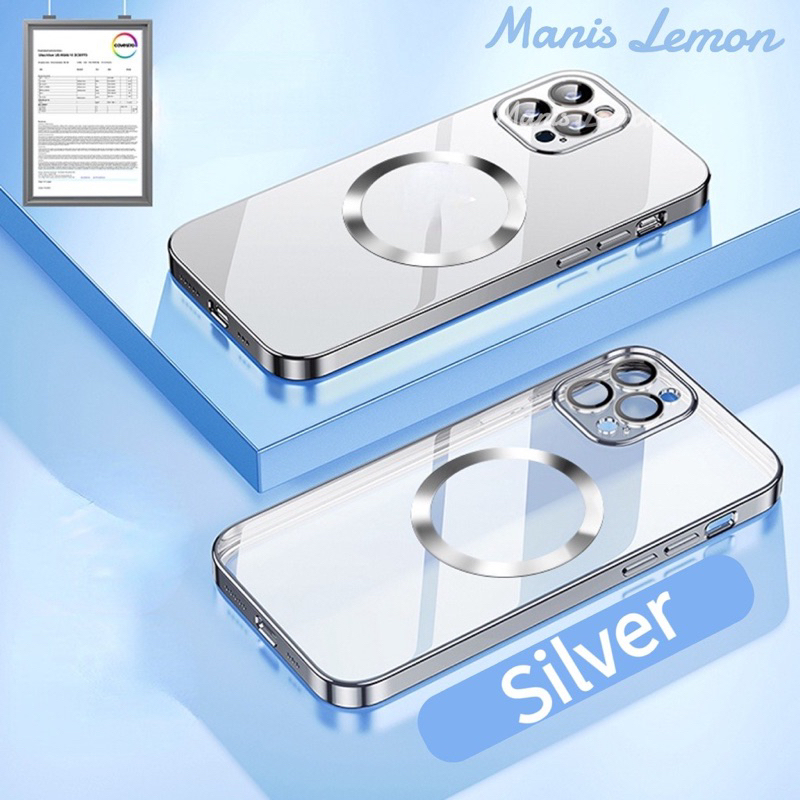 Manis Lemon อโนไดซ์ Magnetic Case for iPhone 11 Pro Max แรงดึงดูดแม่เหล็ก โปร่งใส เคส สำหรับ ไอโฟน ซ