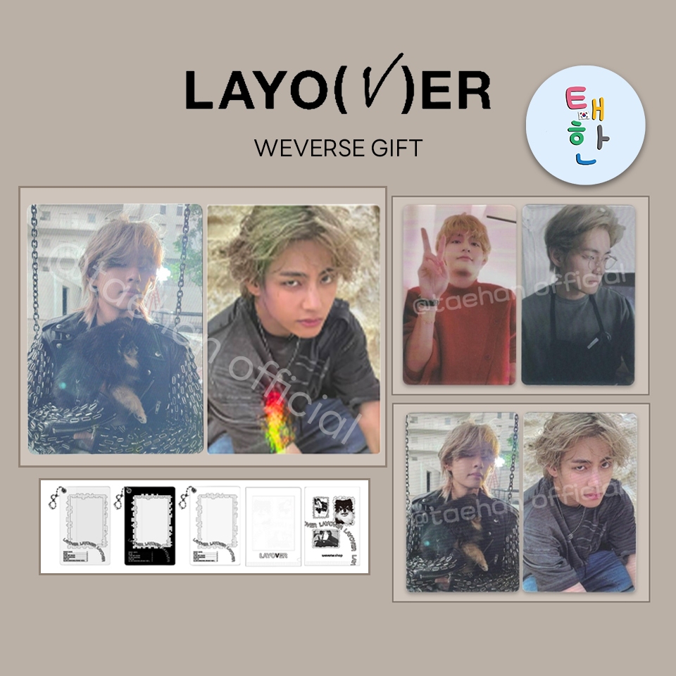 🔥ส่งด่วน ส่งทันที🔥 [BTS] PHOTOCARD EVENT V SOLO Album 'LAYOVER'(WEVERSE SHOP POB)