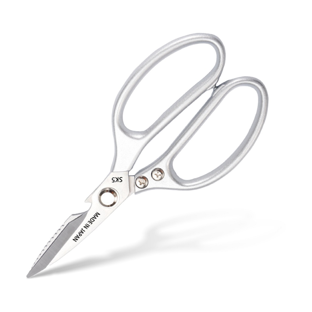 กรรไกรตัดอาหาร กรรไกรสแตนเลส Easy Grip แข็งแรง ทนทาน เปิตดขวดได้ ด้ามจับ Alechaung coffee - รูปที่ 3