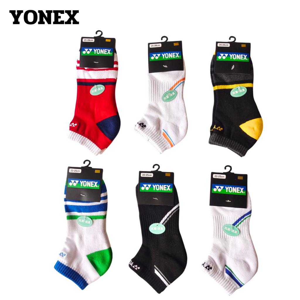 ถุงเท้าโยเนก yonex สำหรับออกกำลังกาย ตีแบต เทนนิส ข้อสั้น **สินค้าใหม่**