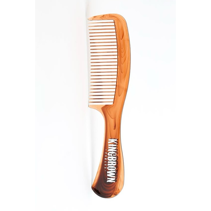 King Brown Handle Comb Collection หวีด้ามสุดเท่สีดำและสีวินเทจ ขนาด 17cm ราคา ถูกที่สุด ดีลบีเคเค แกลเลอรีภาพที่ 2