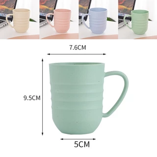 แก้วน้ำ ถ้วย ฟางข้าวสาลี ถ้วยน้ำยาบ้วนปาก แข็งแรงทนทาน 4 สี