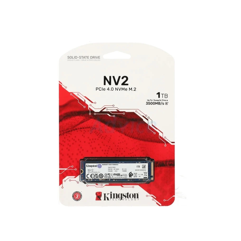 1 TB SSD M.2 PCIe 4.0 KINGSTON NV2 (SNV2S/1000G) NVMe