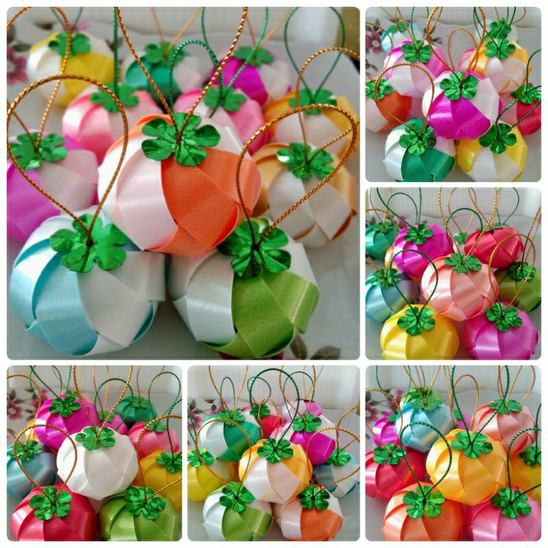 เหรียญโปรยทาน 🫐🍑มังคุด ลูกพลับ🍑🫐 10ชิ้น/แพ๊คคละสีตัวเปล่า