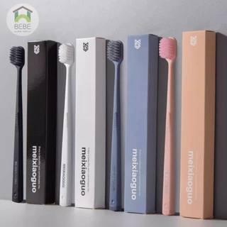 แปรงสีฟัน ญี่ปุ่น แปรงสีฟันระดับพรีเมี่ยม ขนนุ่ม หัวกว้าง นุ่ม 4 สี ทำความสะอาดฟันลึกลงไป