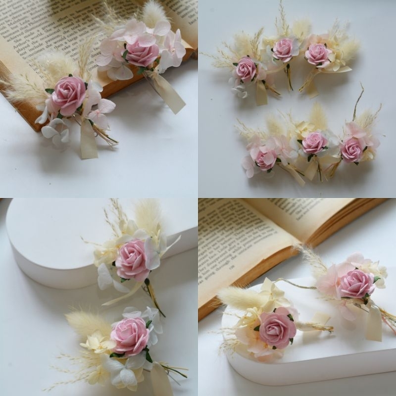 Memoryofflower•เข็มกลัดติดอก•lamoonpink pastal