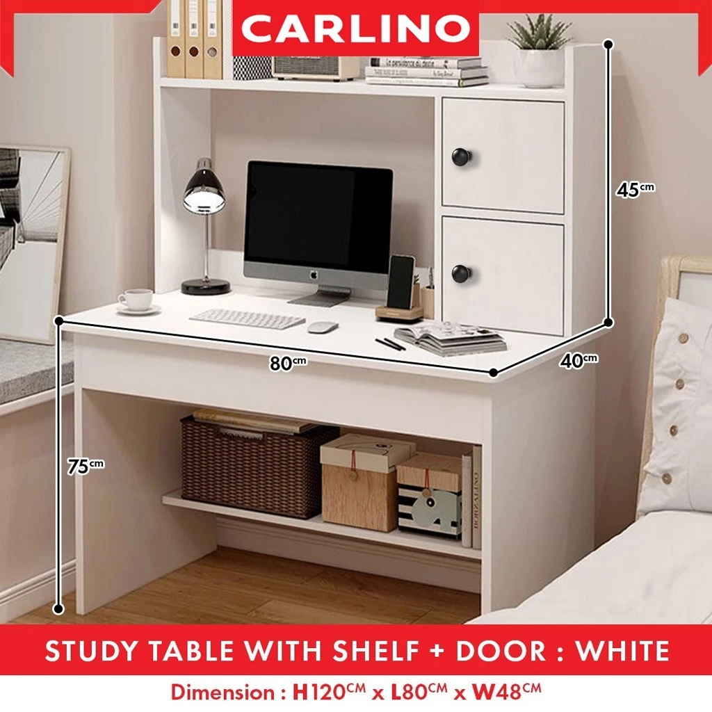 Orion Study Table โต๊ะทำงาน โต๊ะคอมพิวเตอร์ เก็บของได้เยอะ thumbnail 4