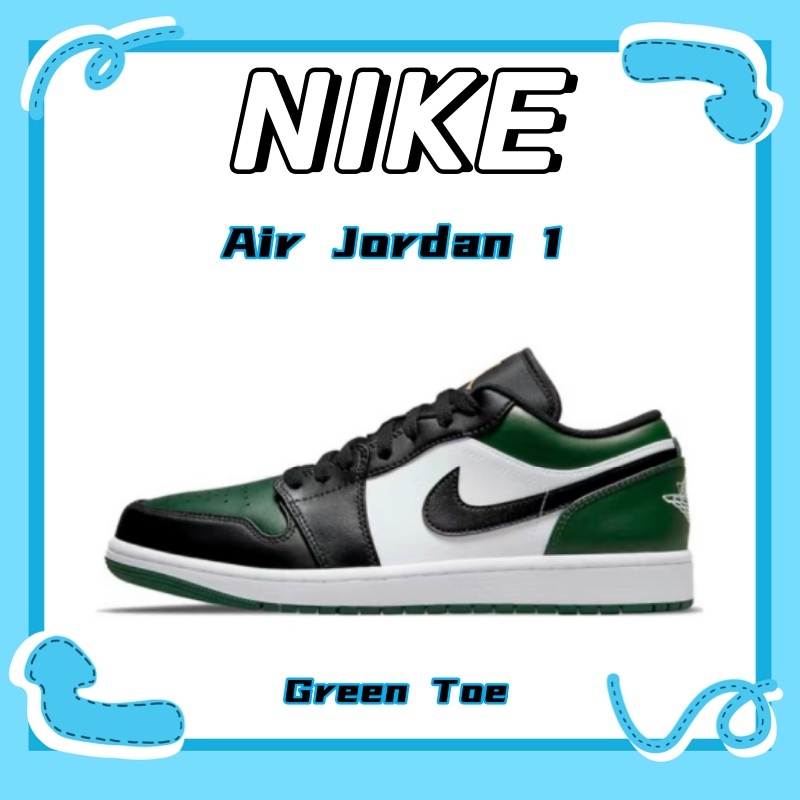 รองเท้าผ้าใบ Jordan Air Jordan 1low“green toe"