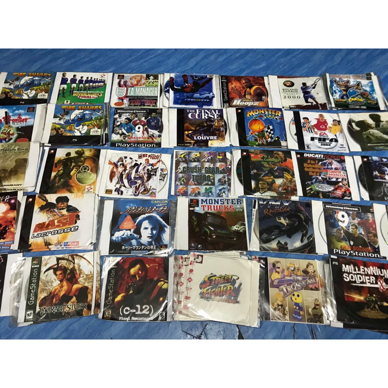 PS1,เกมส์ (10) แผ่นปั๊มรุ่นเก่า หายาก แผ่นใหม่ สภาพใส