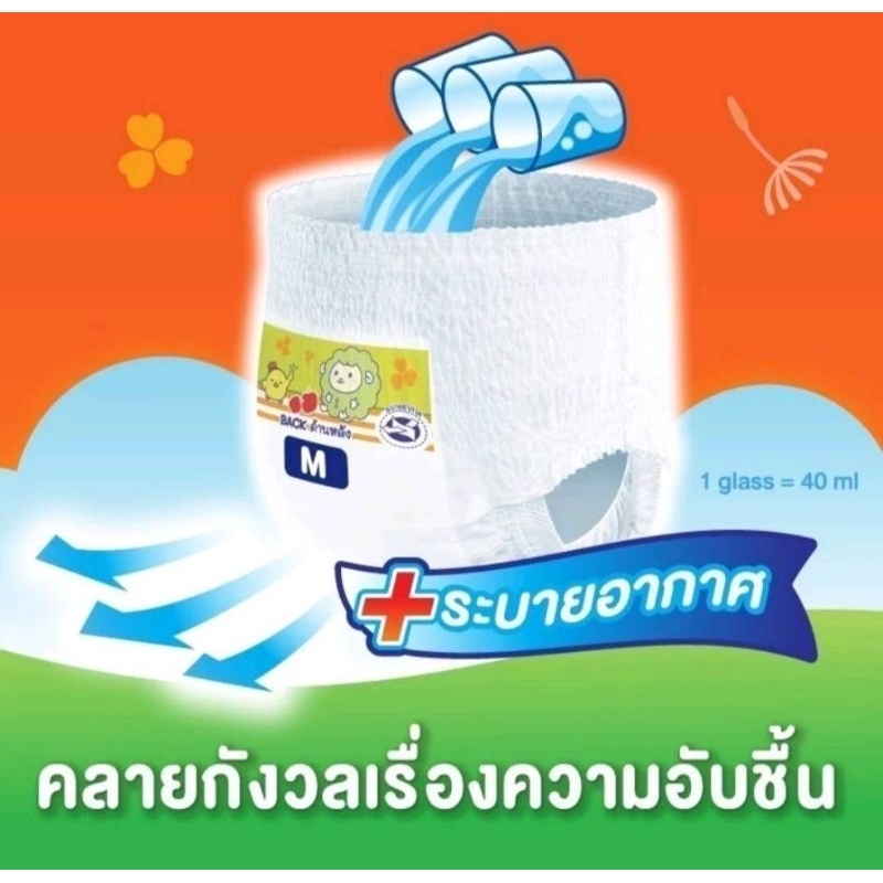 สุดคุ้มMamyPoko Lovely Day&Night ผ้าอ้อมเด็กแบบกางเกง รูปที่ 7