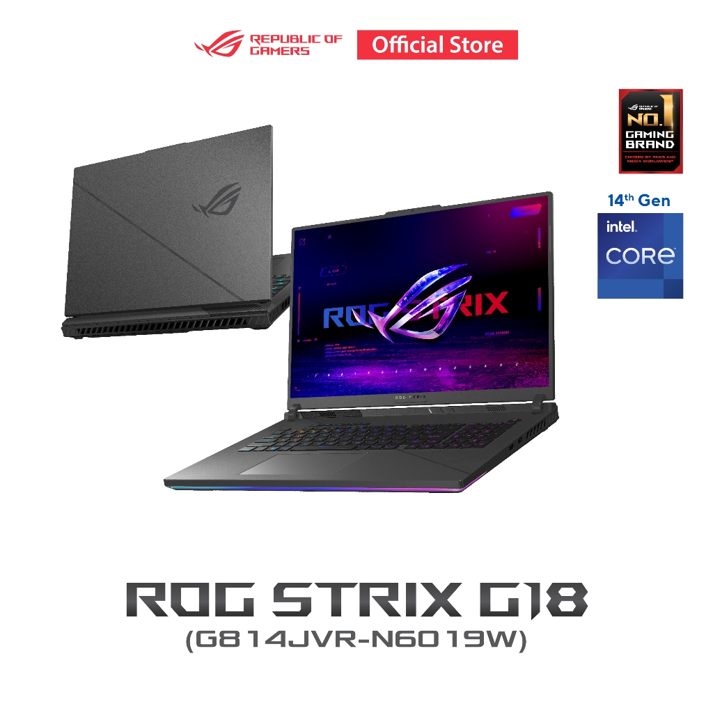 ASUS ROG Strix G18 2024 (G814JVR-N6019W), gaming laptop, 18" 2.5K, 240Hz, Intel Core i9-14900HX, RTX