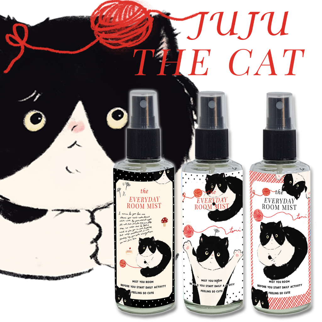TORIAROMA | Everyday Room Spray รุ่น JUJU CAT สเปรย์สำหรับฉีดห้อง 85ml. ใข้ได้นานนนนนนมากกกกก