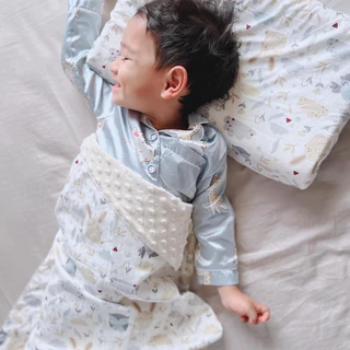 Phurinn CozyDot ผ้าห่มมิ้งกี้เด็ก ควบคุมอุณหภูมิ ผ้านุ่ม ห่มได้ 2 ด้าน