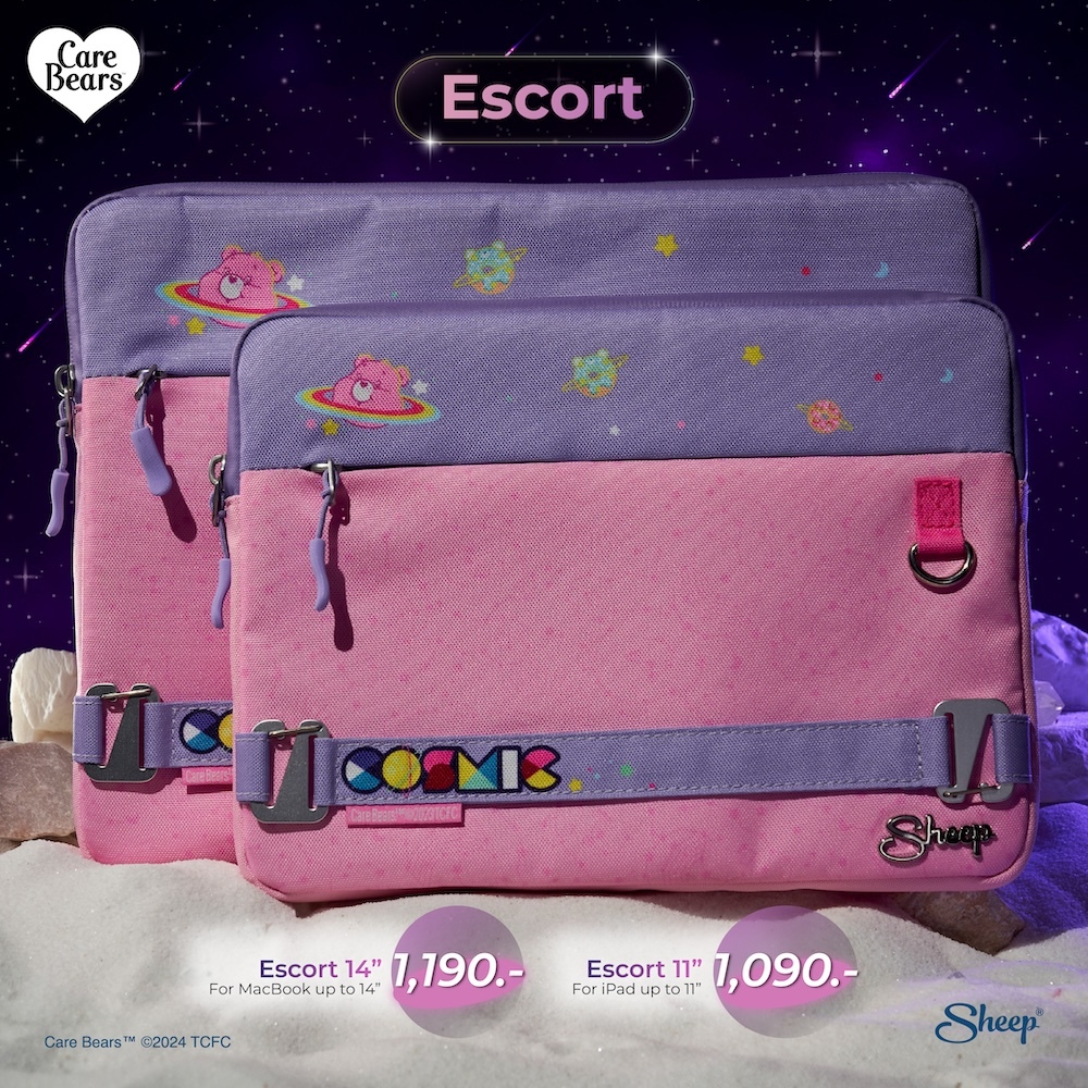 [Escort Explorer] Care Bears Cosmic Limited Collection Escort กระเป๋าสำหรับไอแพด กระเป๋าFor Macbook กันกระแทก ลิขสิทธิ์