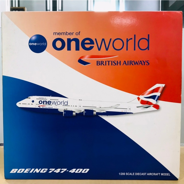 JC Wings 1:200 British Airways Boeing747-400 Oneworld