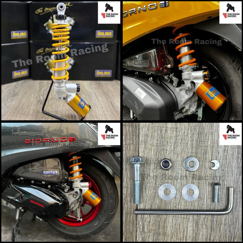 โช๊คหลัง OHLINS HO349 Honda GIORNO+ 2023-2024 ตรงรุ่น แท้100%