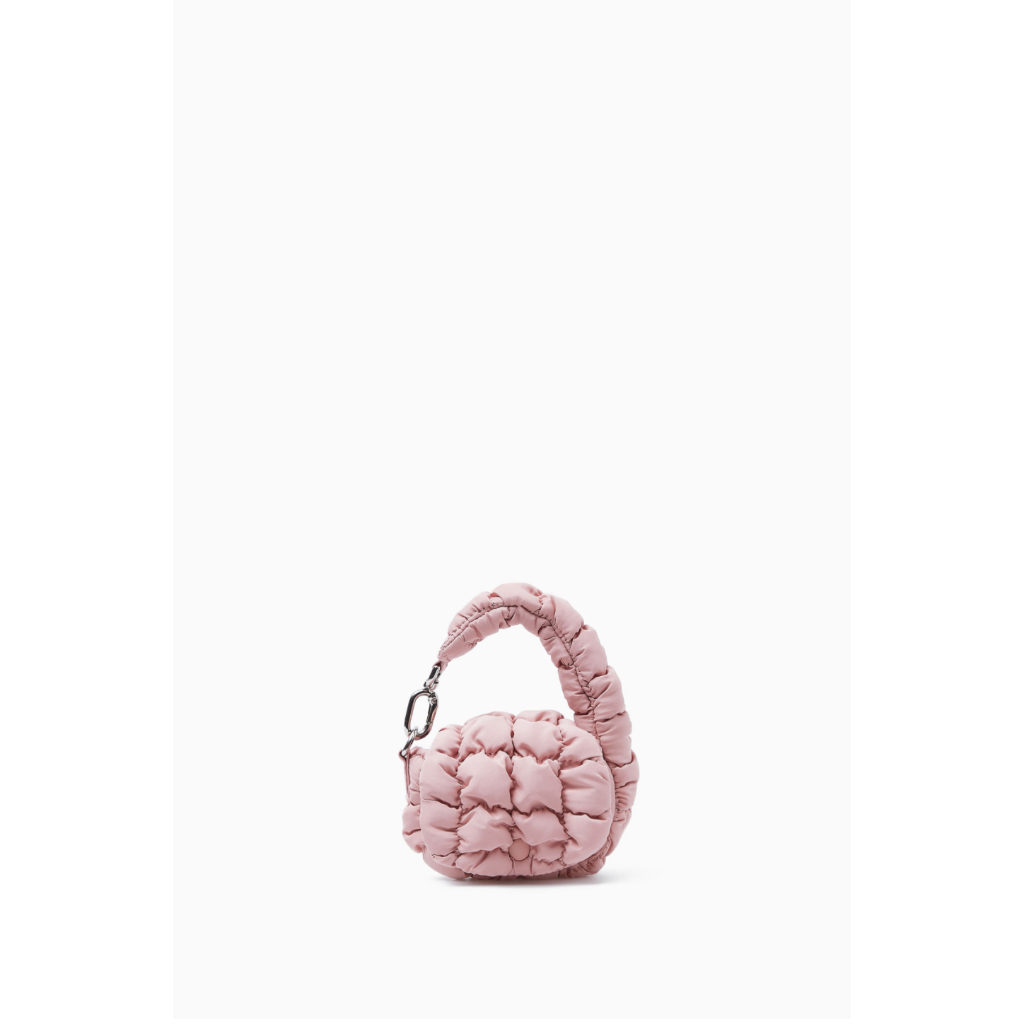 กระเป๋า <NEW ARRIVAL> COS - Quilted texture mini cloud bag pendant สี PINK